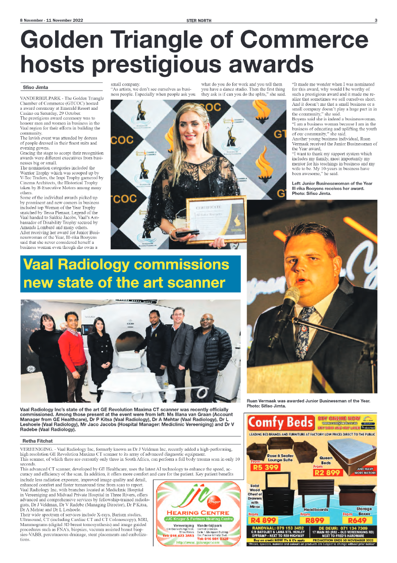 STER NORTH 8 November – 11 November 2022 page 3