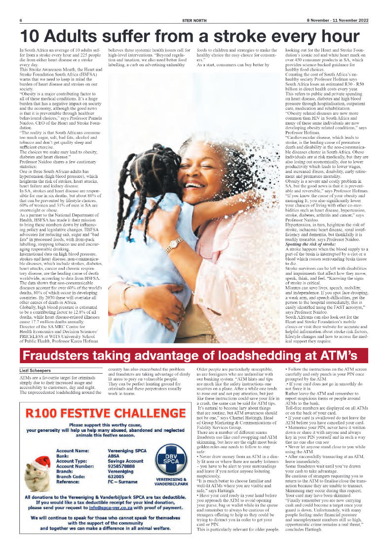 STER NORTH 8 November – 11 November 2022 page 6