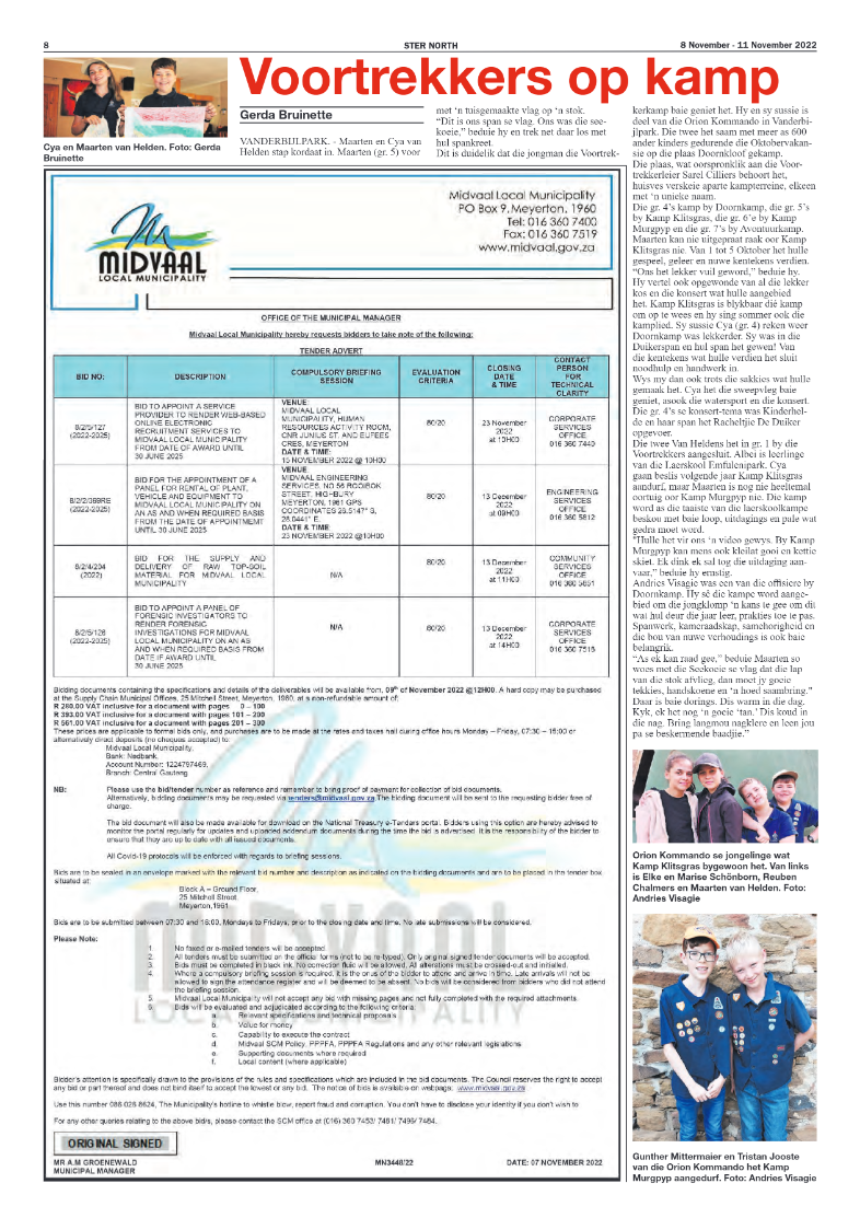 STER NORTH 8 November – 11 November 2022 page 8