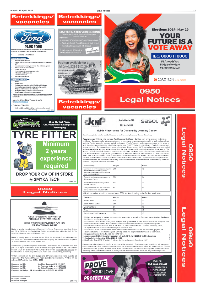 STER NORTH 9 April – 15 April, 2024 page 11