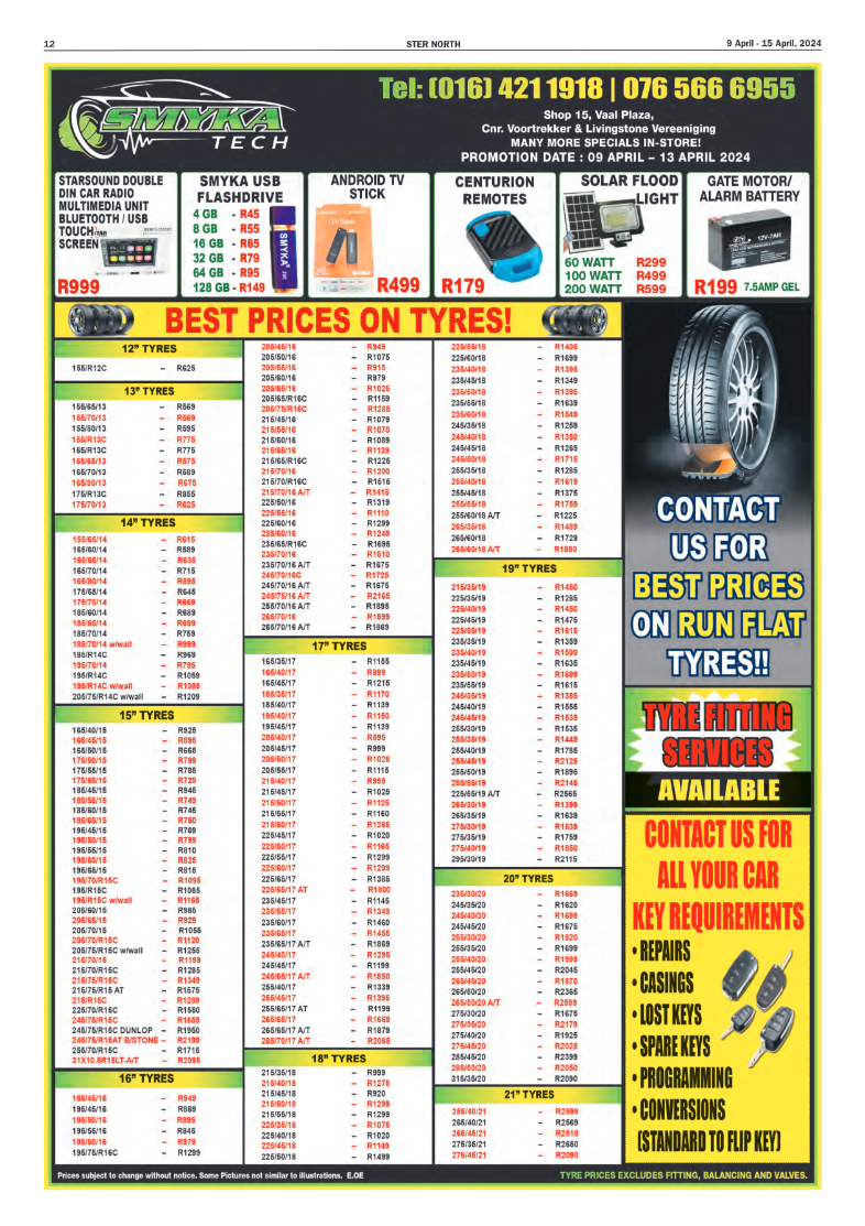STER NORTH 9 April – 15 April, 2024 page 12