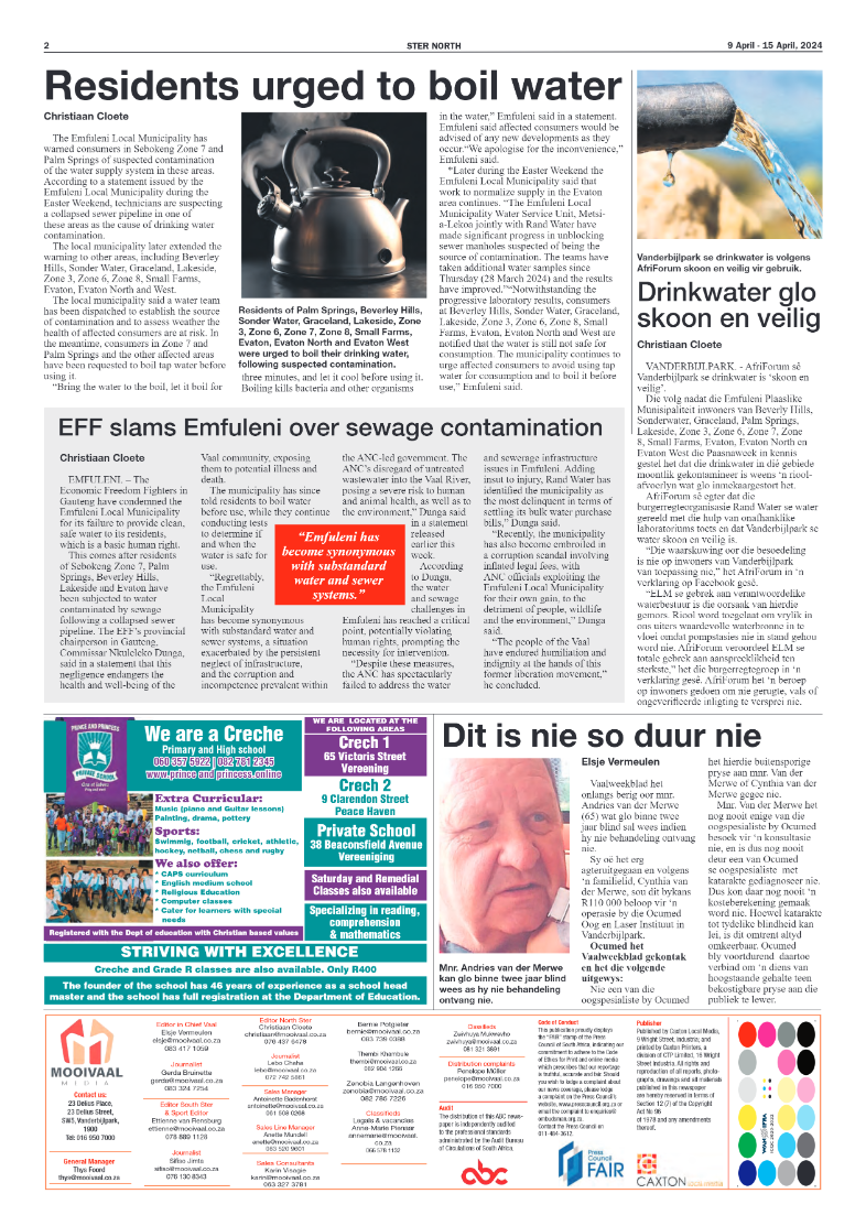 STER NORTH 9 April – 15 April, 2024 page 2