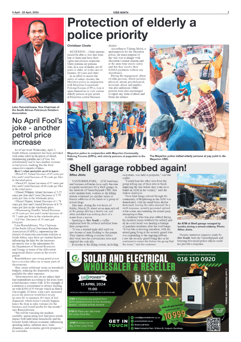 STER NORTH 9 April – 15 April, 2024 page 7