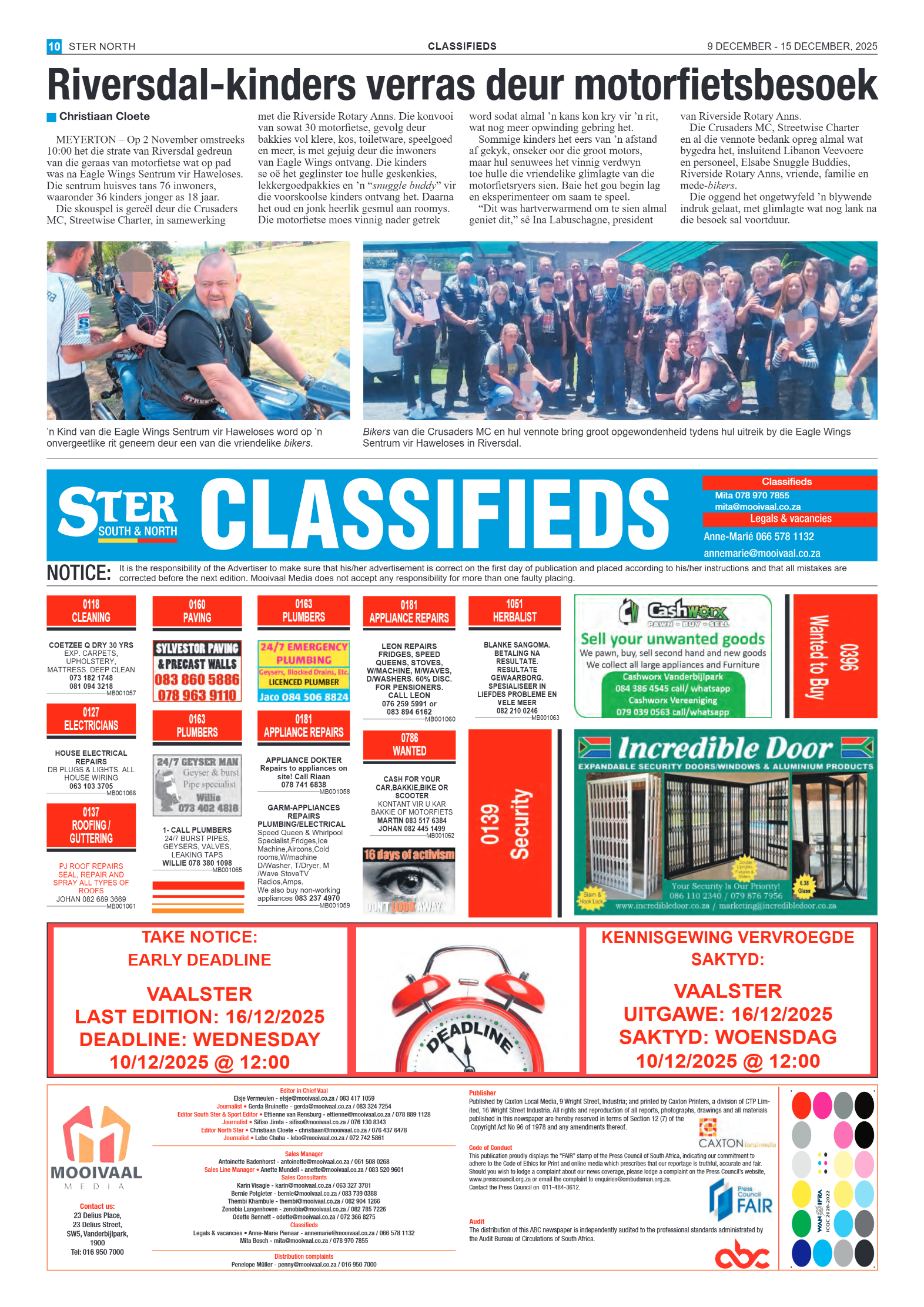 STER NORTH 9 DECEMBER – 15 DECEMBER, 2025 page 10