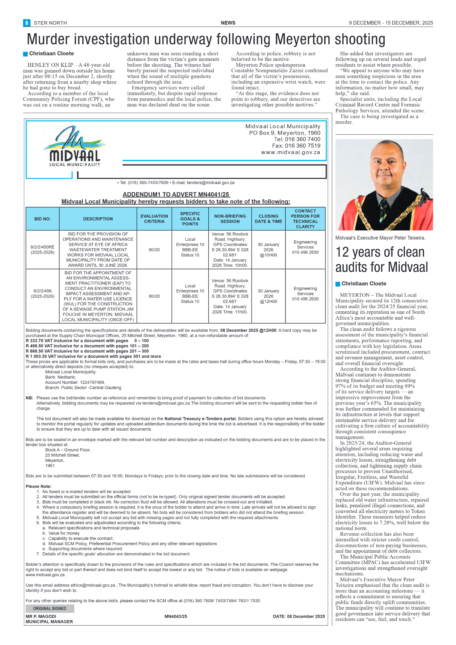 STER NORTH 9 DECEMBER – 15 DECEMBER, 2025 page 8