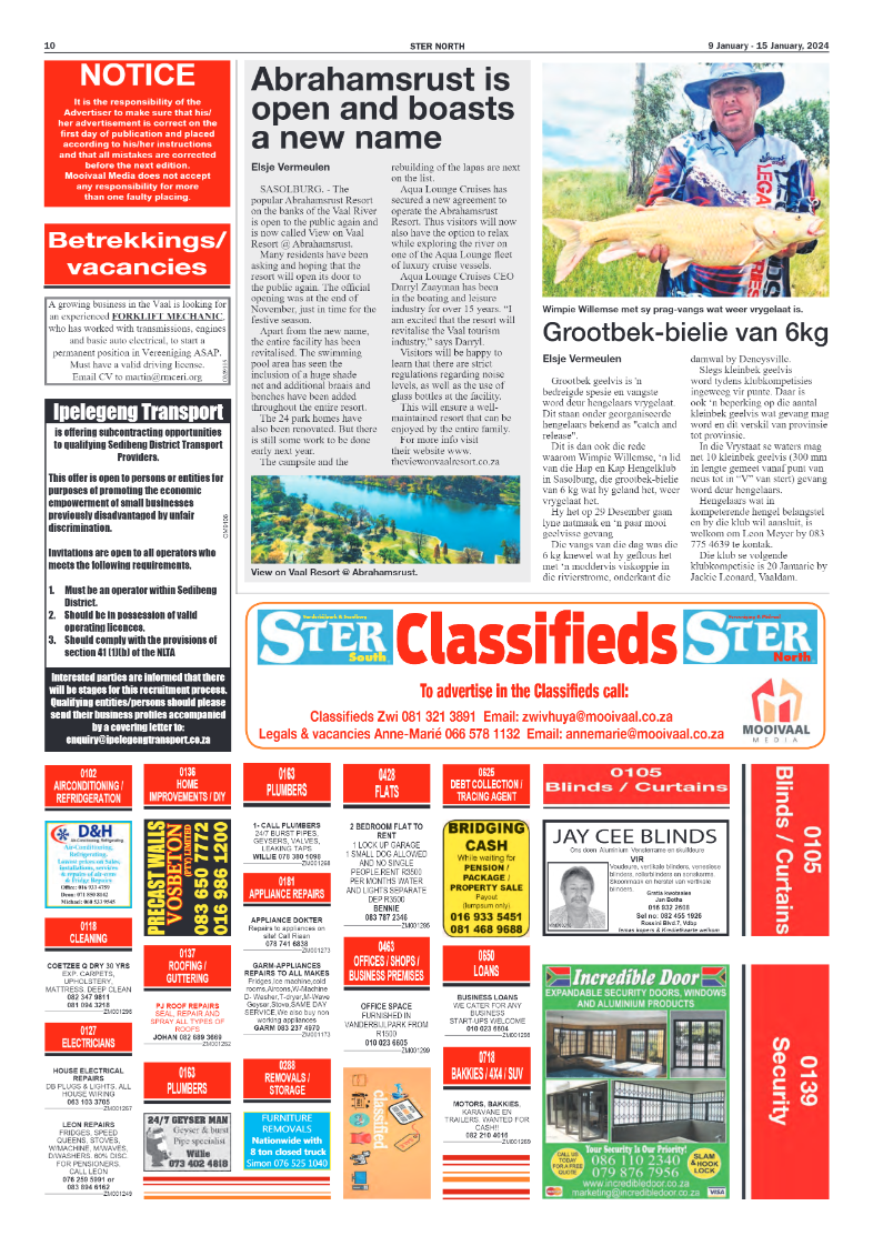 STER NORTH 9 January – 15 January, 2024 page 10