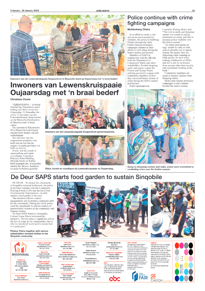 STER NORTH 9 January – 15 January, 2024 page 11