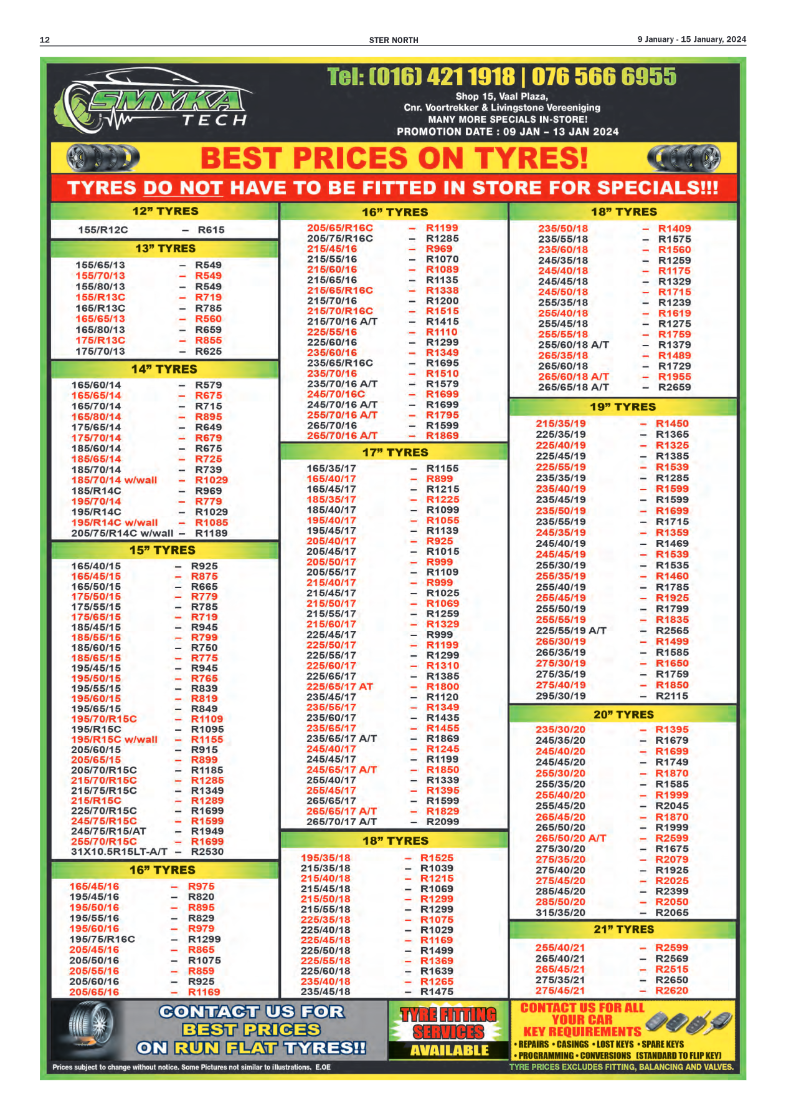 STER NORTH 9 January – 15 January, 2024 page 12