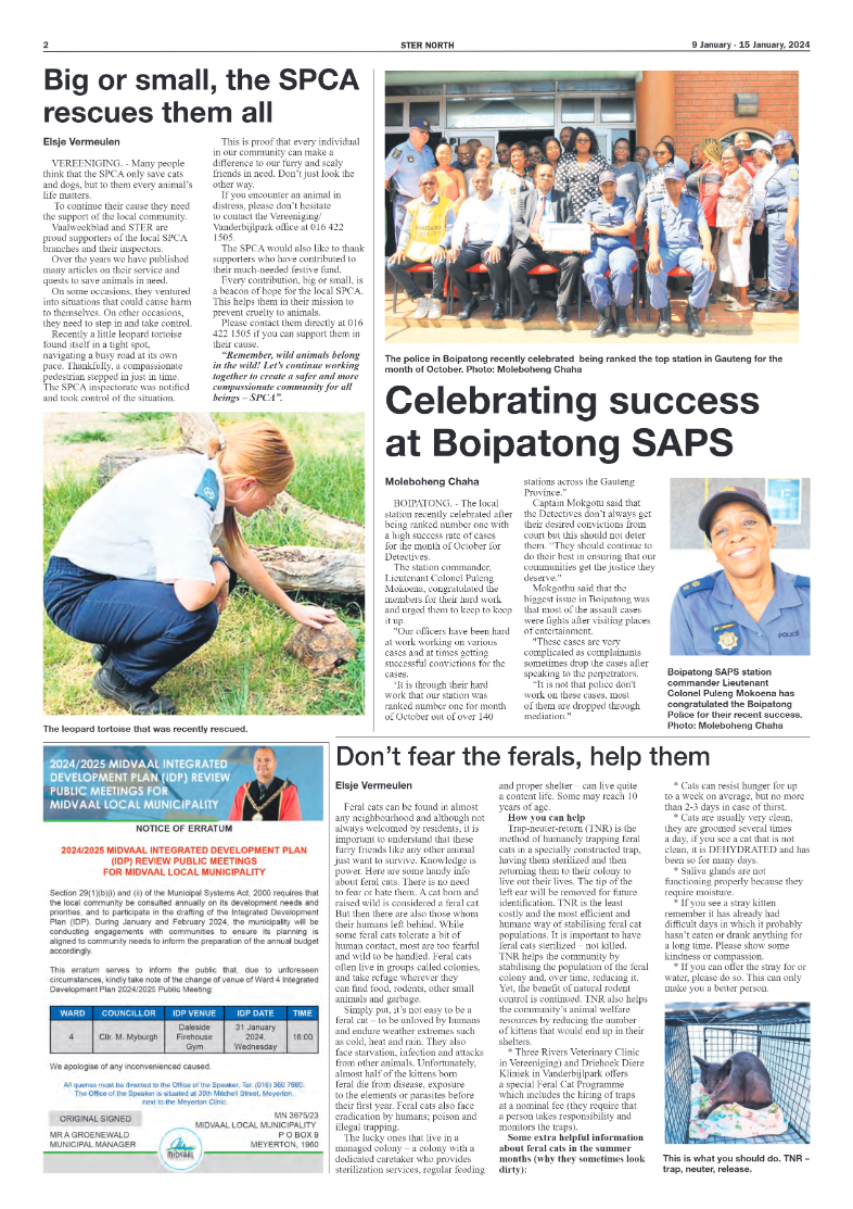 STER NORTH 9 January – 15 January, 2024 page 2