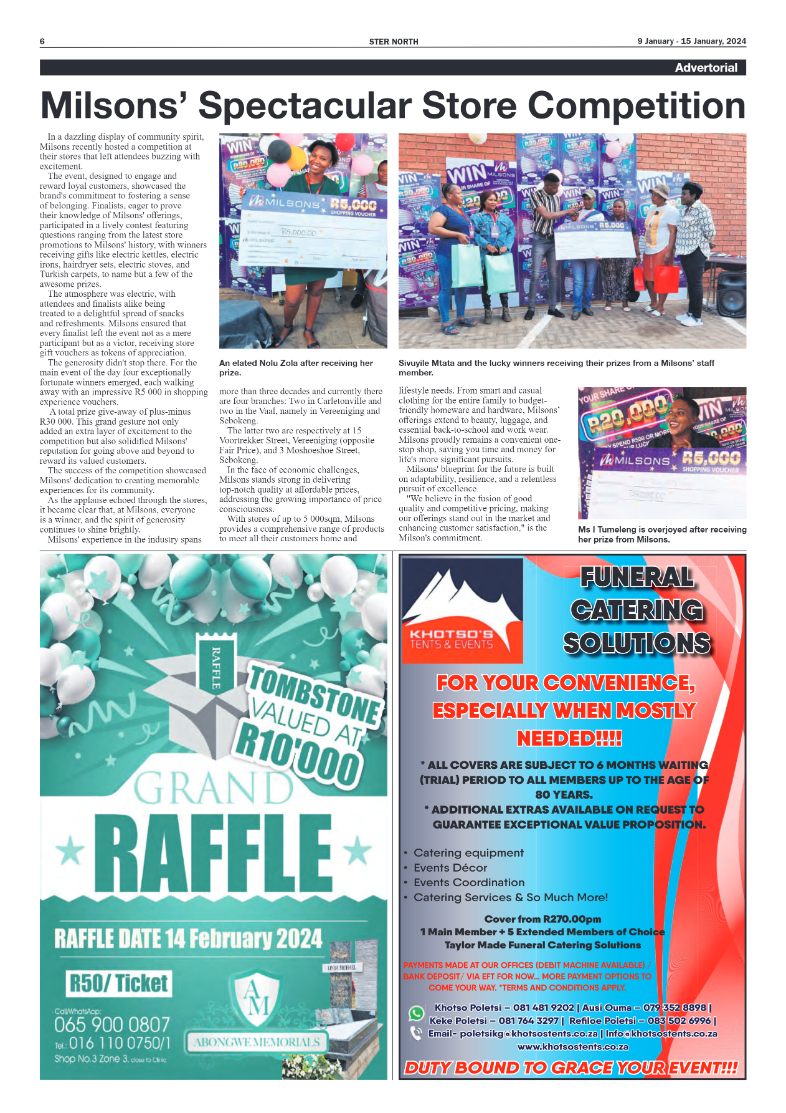 STER NORTH 9 January – 15 January, 2024 page 6
