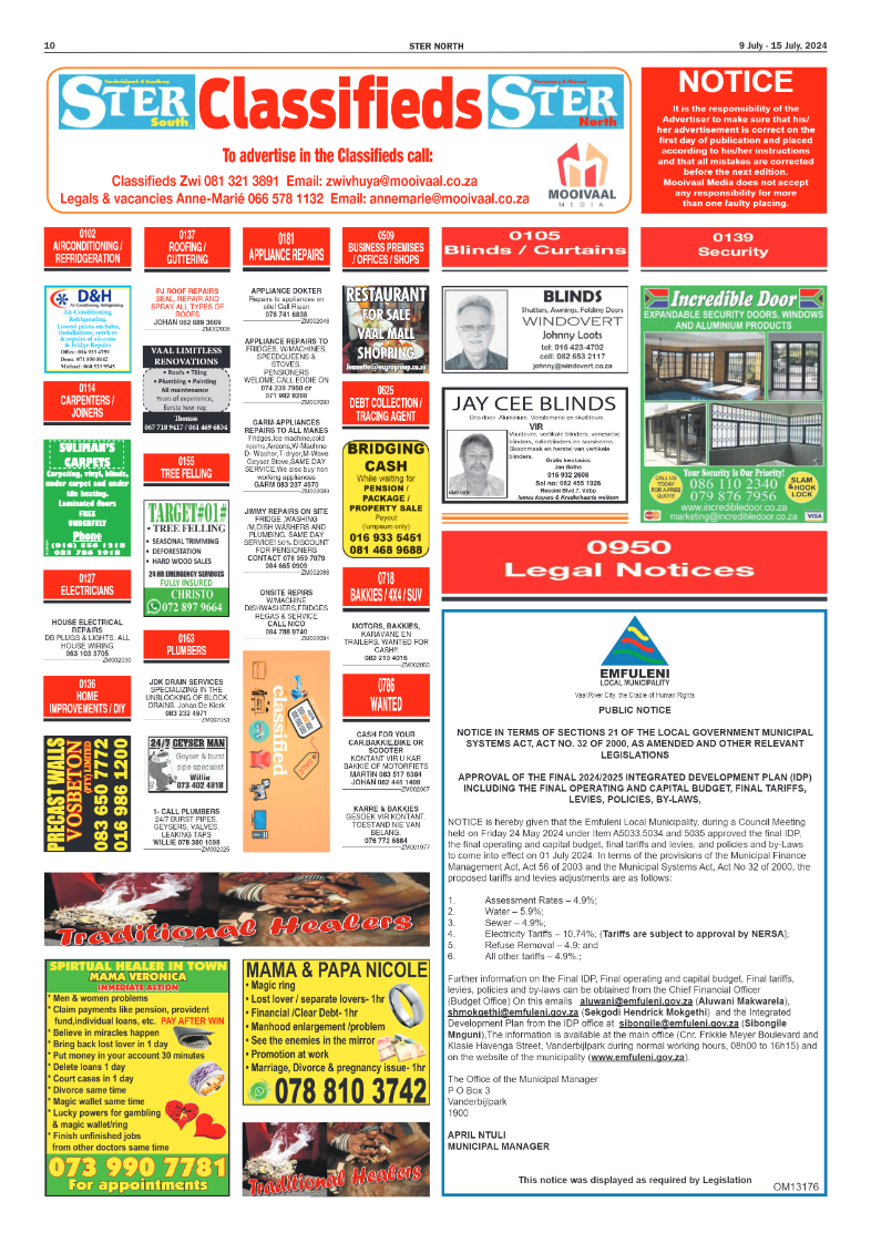 STER NORTH 9 July – 15 July, 2024 page 10