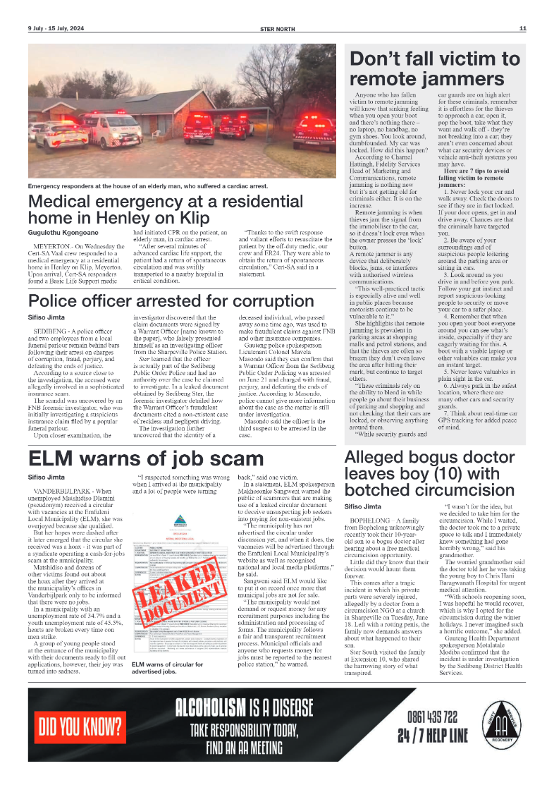 STER NORTH 9 July – 15 July, 2024 page 11