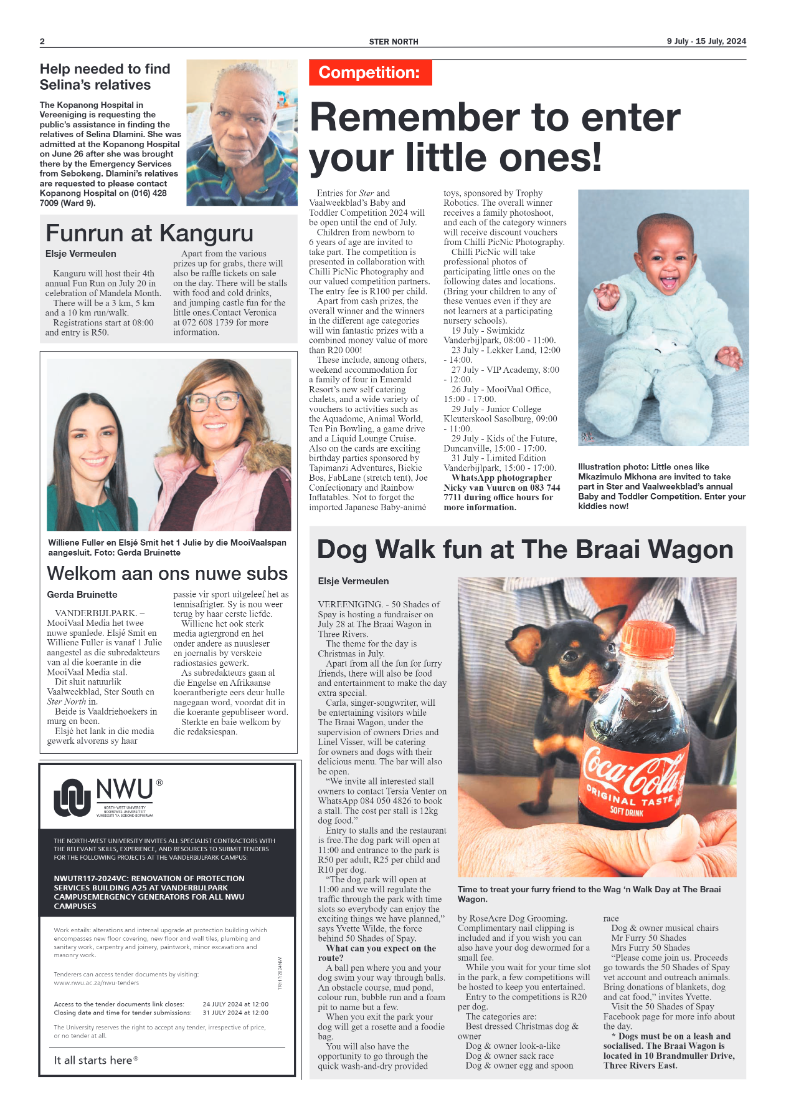STER NORTH 9 July – 15 July, 2024 page 2