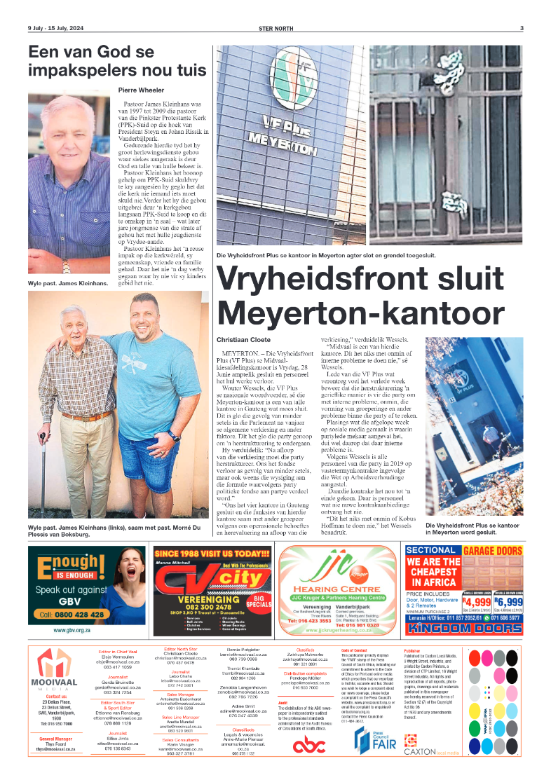 STER NORTH 9 July – 15 July, 2024 page 3