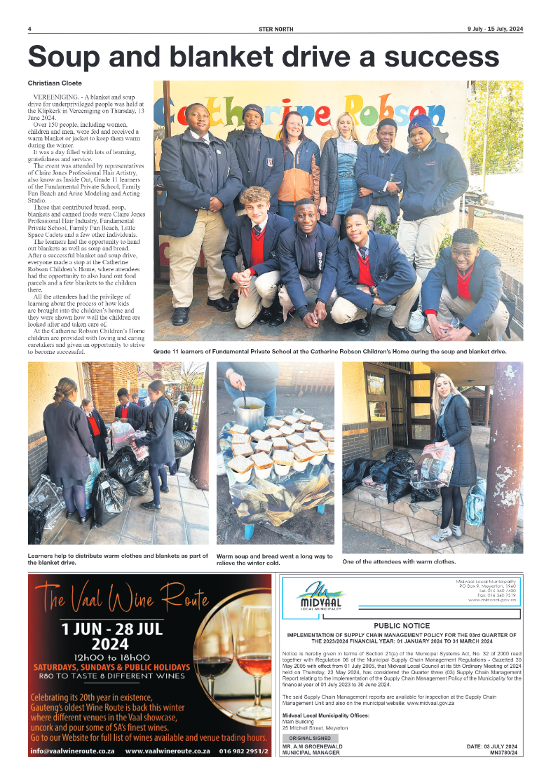 STER NORTH 9 July – 15 July, 2024 page 4