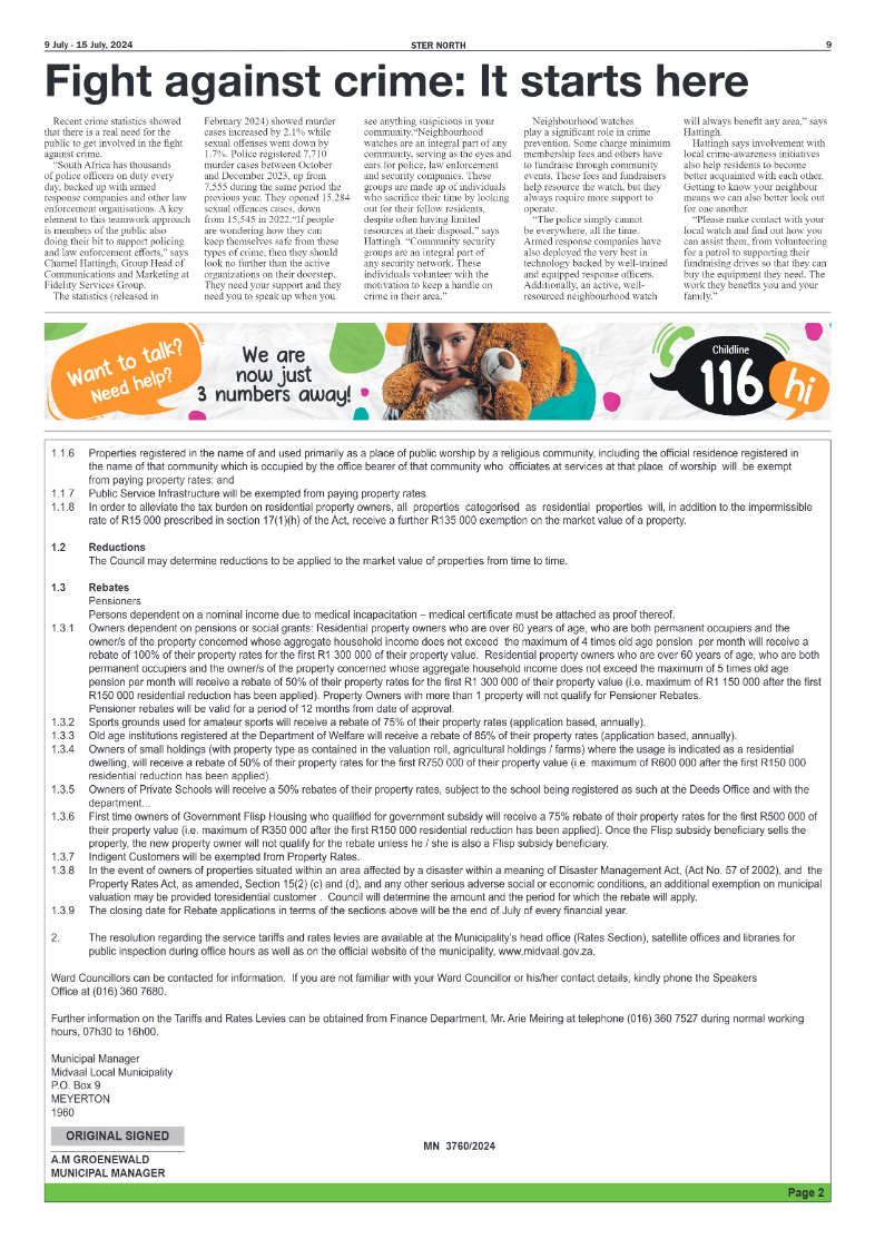 STER NORTH 9 July – 15 July, 2024 page 9