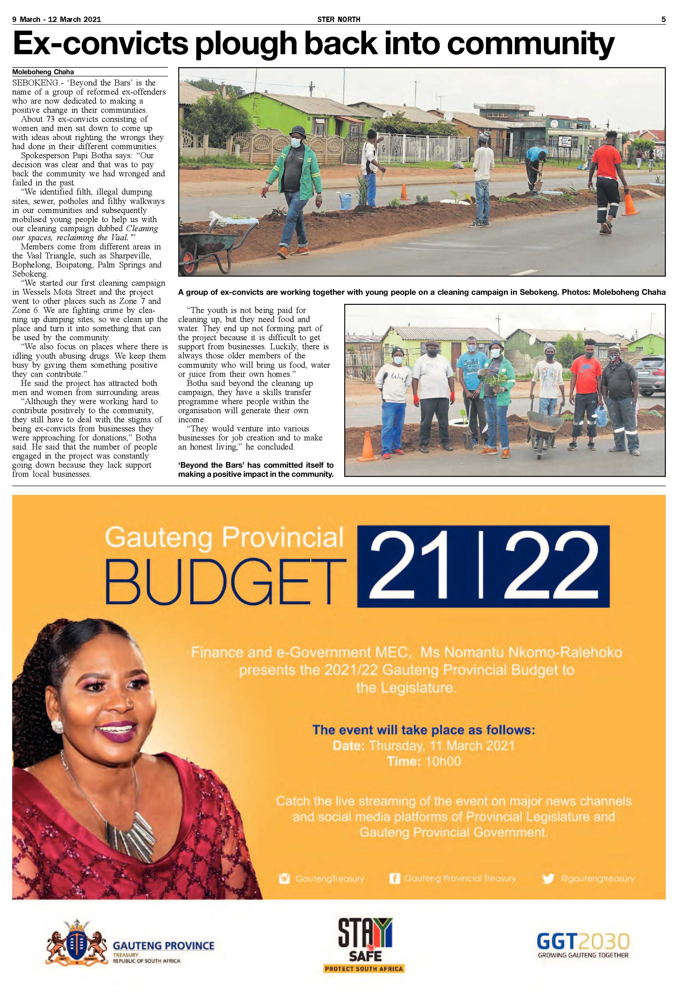STER NORTH 9 March – 12 March 2021 page 5