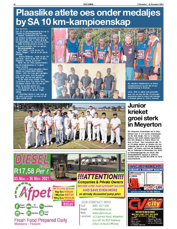 STER NORTH 9 November – 12 November 2021 page 12