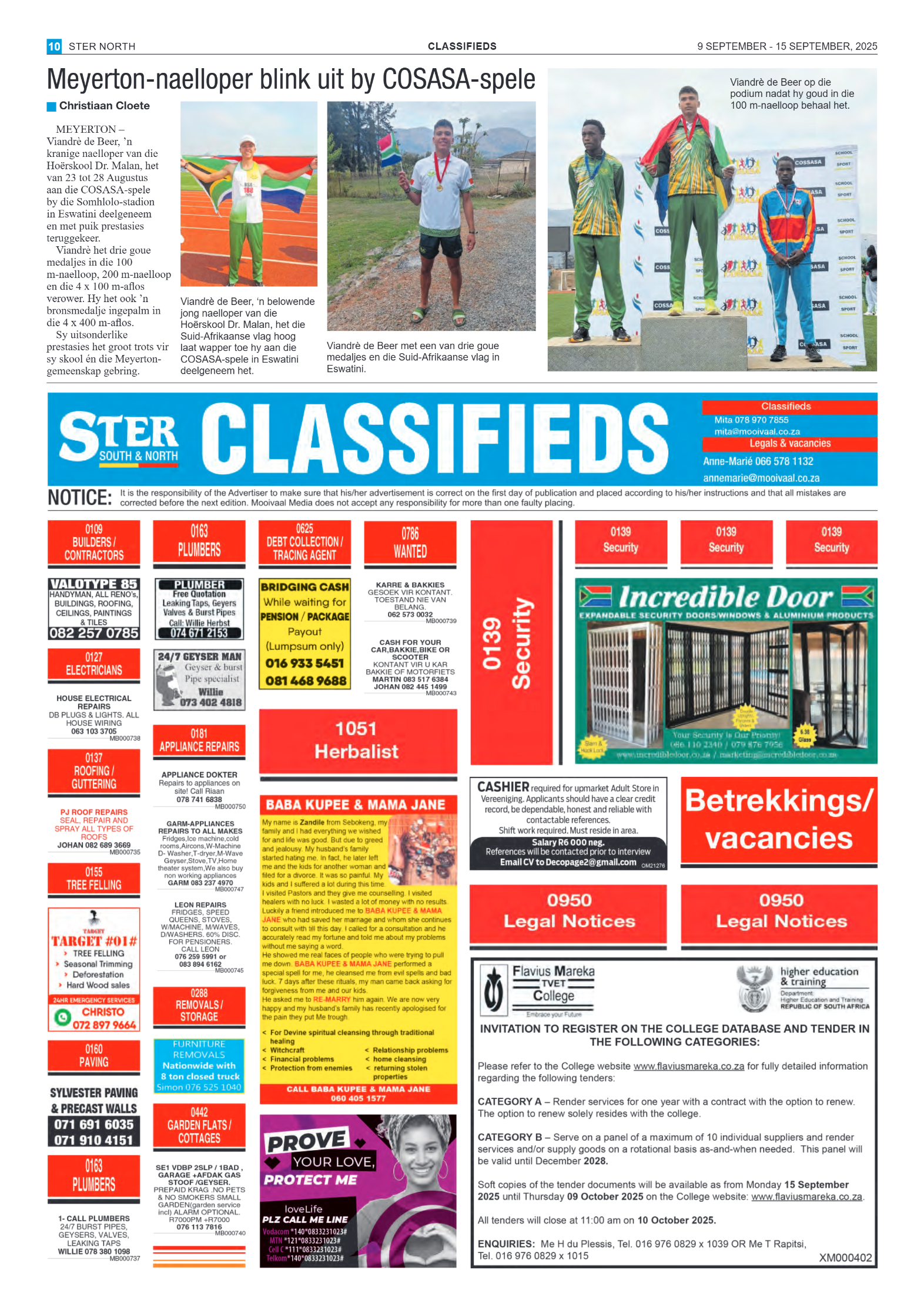 STER NORTH 9 SEPTEMBER – 15 SEPTEMBER, 2025 page 10