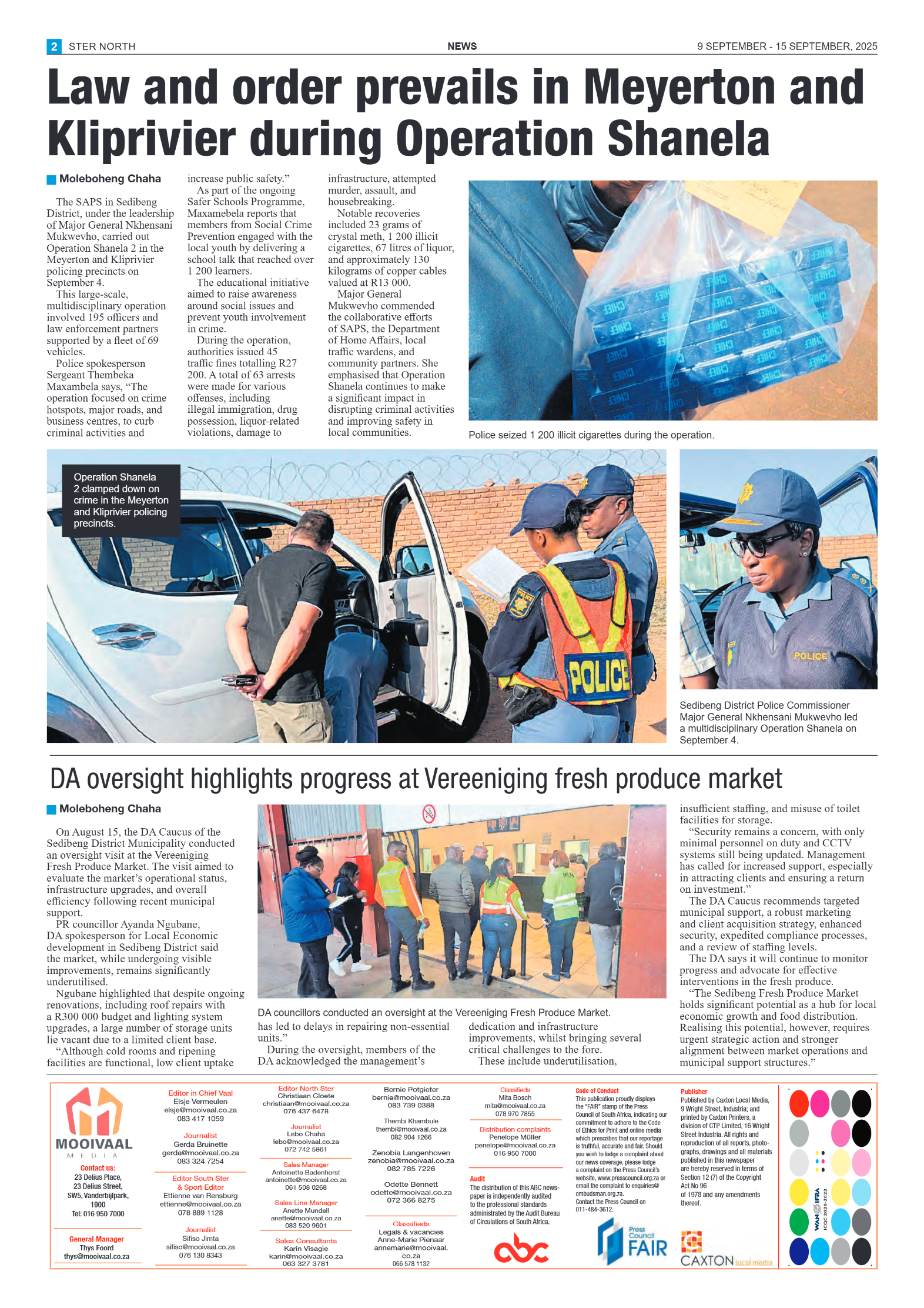 STER NORTH 9 SEPTEMBER – 15 SEPTEMBER, 2025 page 2