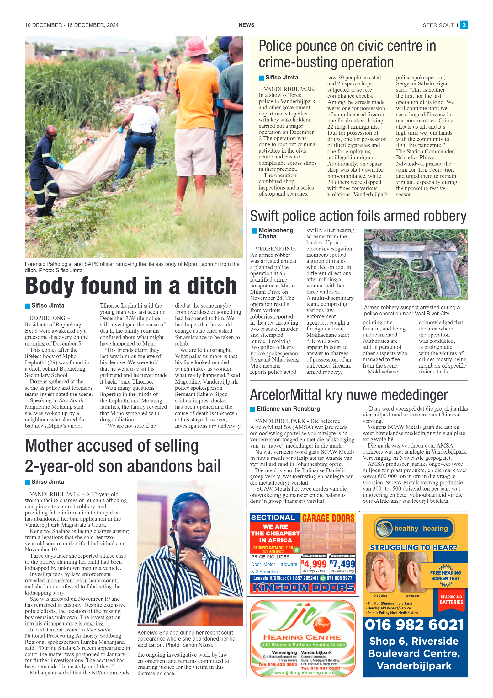 STER SOUTH 10 DECEMBER – 16 DECEMBER, 2024 page 3