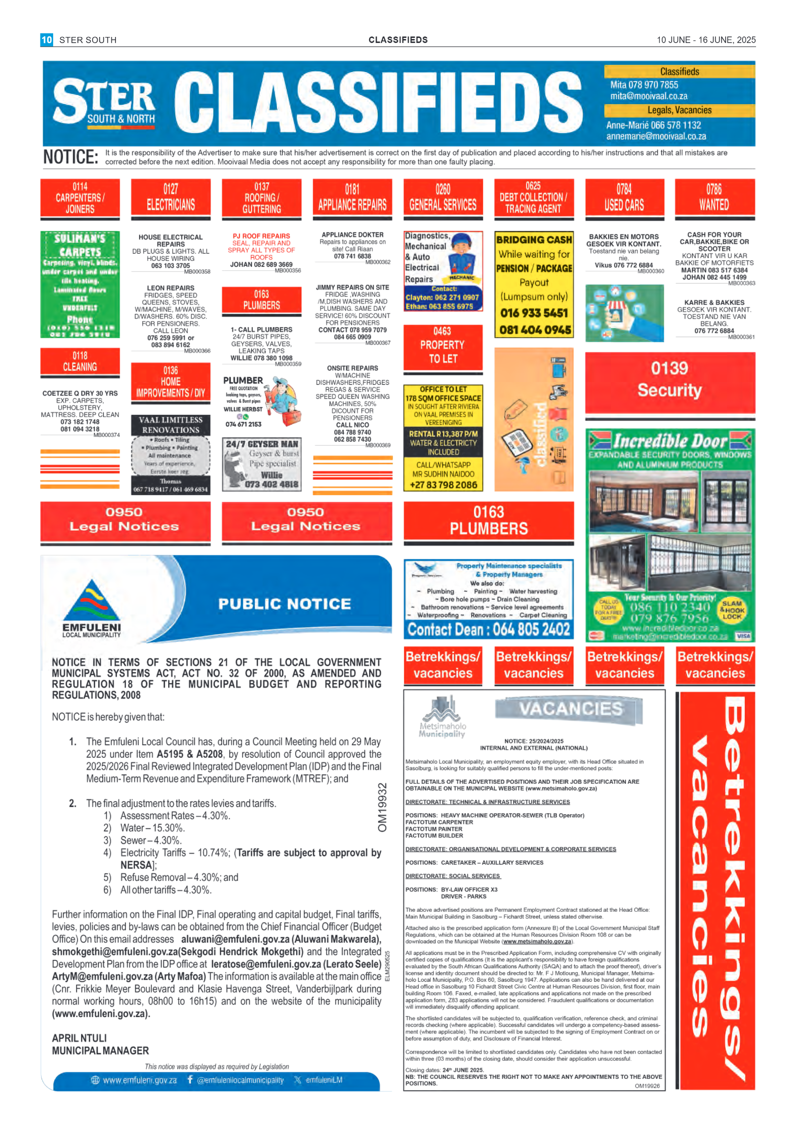 STER SOUTH 10 JUNE – 16 JUNE, 2025 page 10