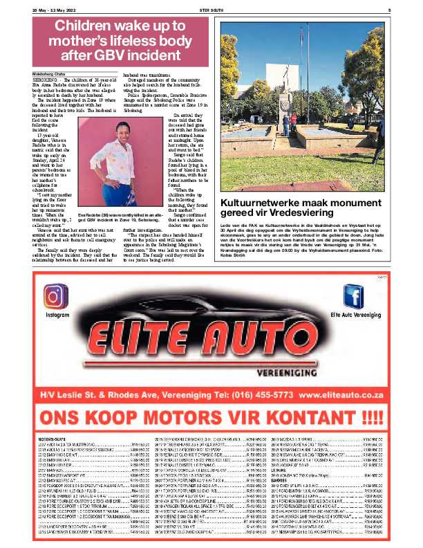 STER SOUTH 10 May – 13 May 2022 page 5