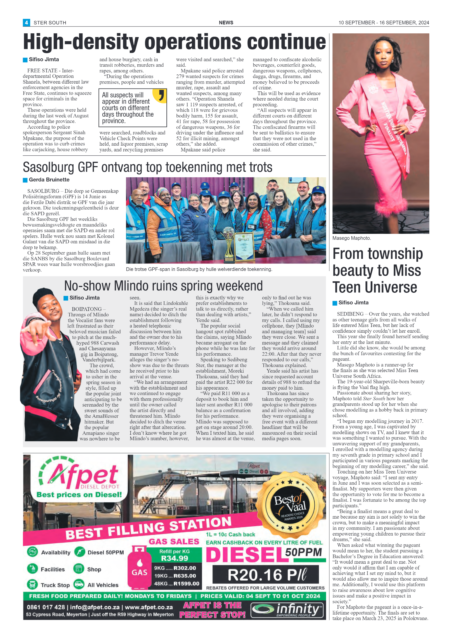 STER SOUTH 10 SEPTEMBER – 16 SEPTEMBER, 2024 page 4