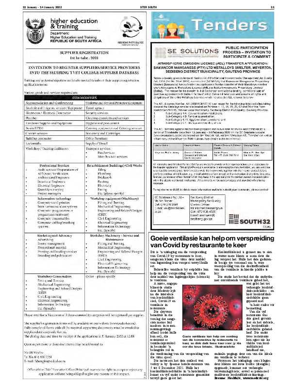 STER SOUTH 11 January – 14 January 2022 page 11