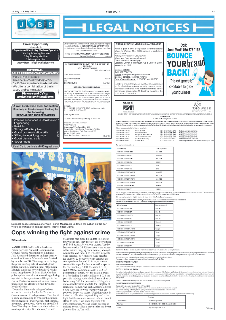 STER SOUTH 11 July – 17 July, 2023 page 11