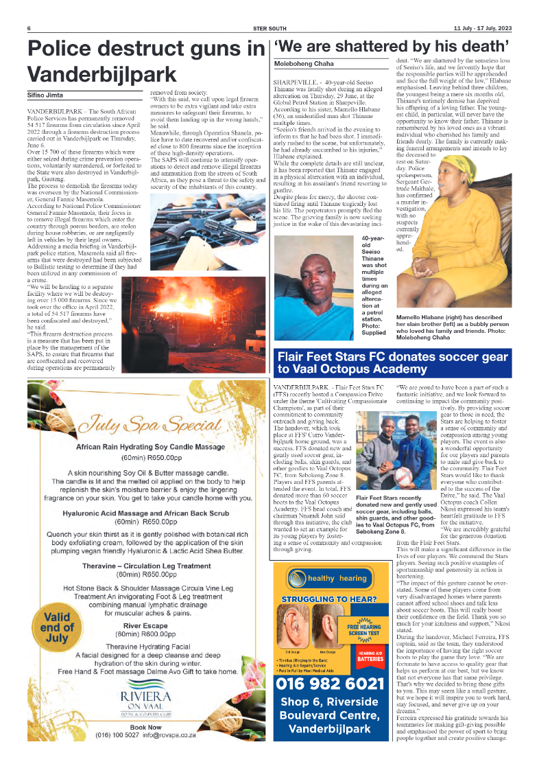 STER SOUTH 11 July – 17 July, 2023 page 6