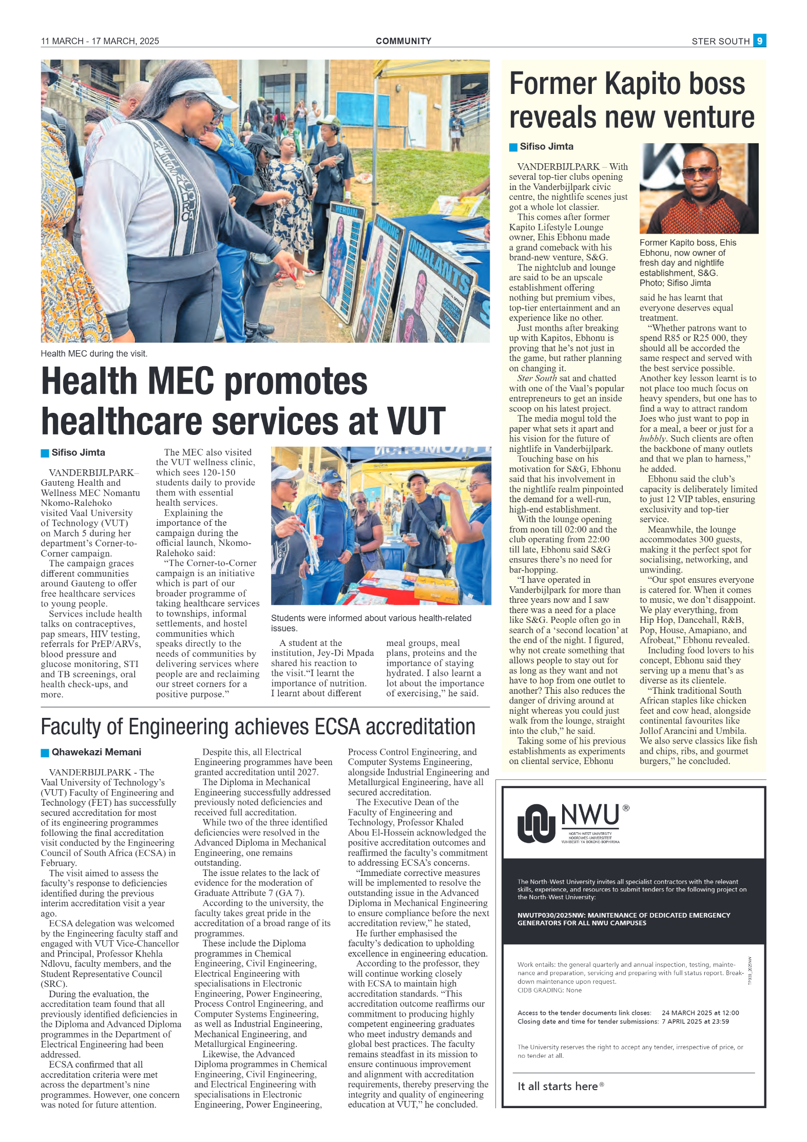STER SOUTH 11 MARCH – 17 MARCH, 2025 page 9