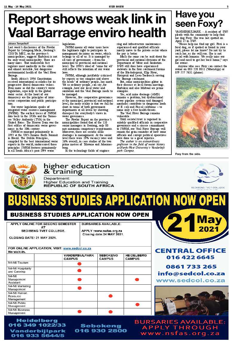 STER SOUTH 11 May – 14 May 2021 page 5