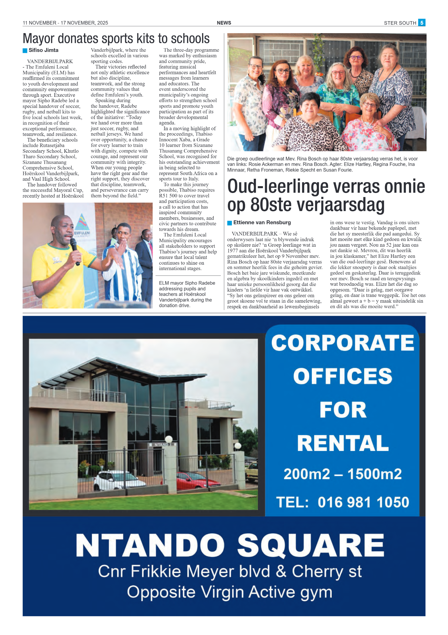 STER SOUTH 11 NOVEMBER – 17 NOVEMBER, 2025 page 5