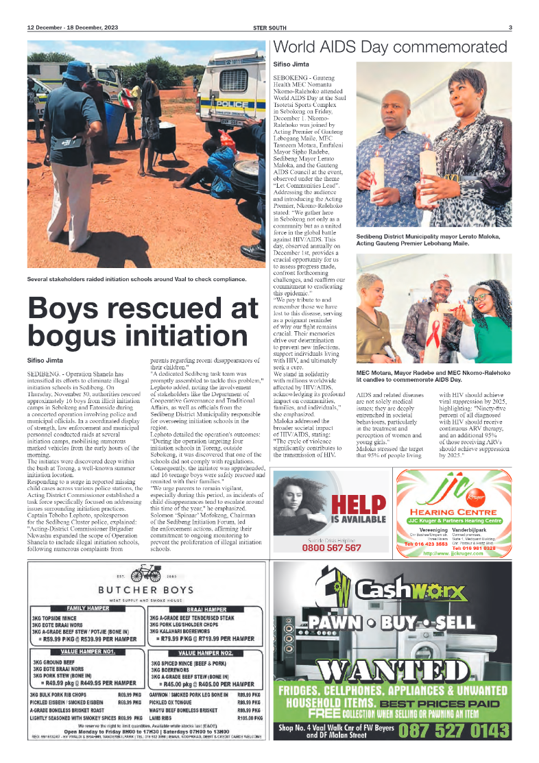 STER SOUTH 12 December – 18 December, 2023 page 3
