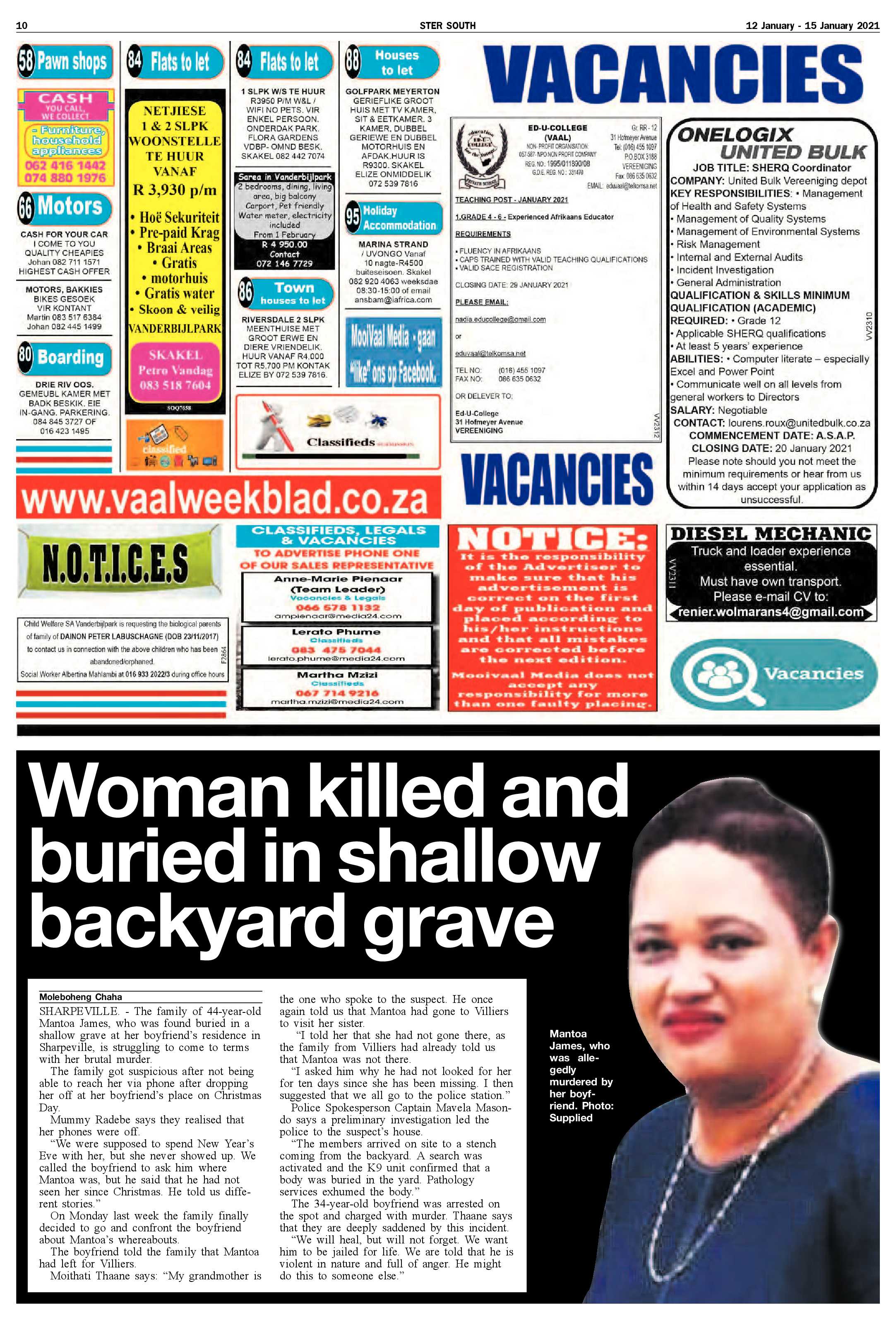 STER SOUTH 12 January – 15 January 2021 page 10