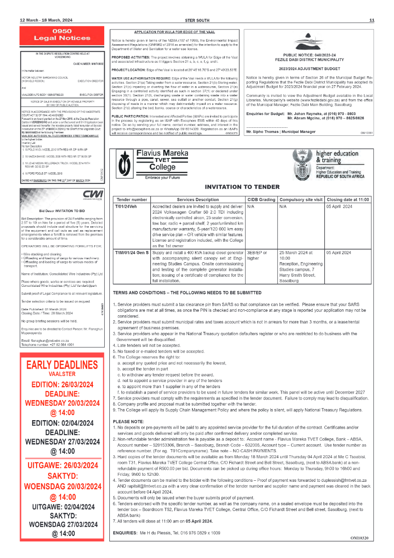 STER SOUTH 12 March – 18 March, 2024 page 11