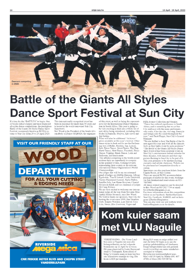 STER SOUTH 13 April – 19 April, 2023 page 10