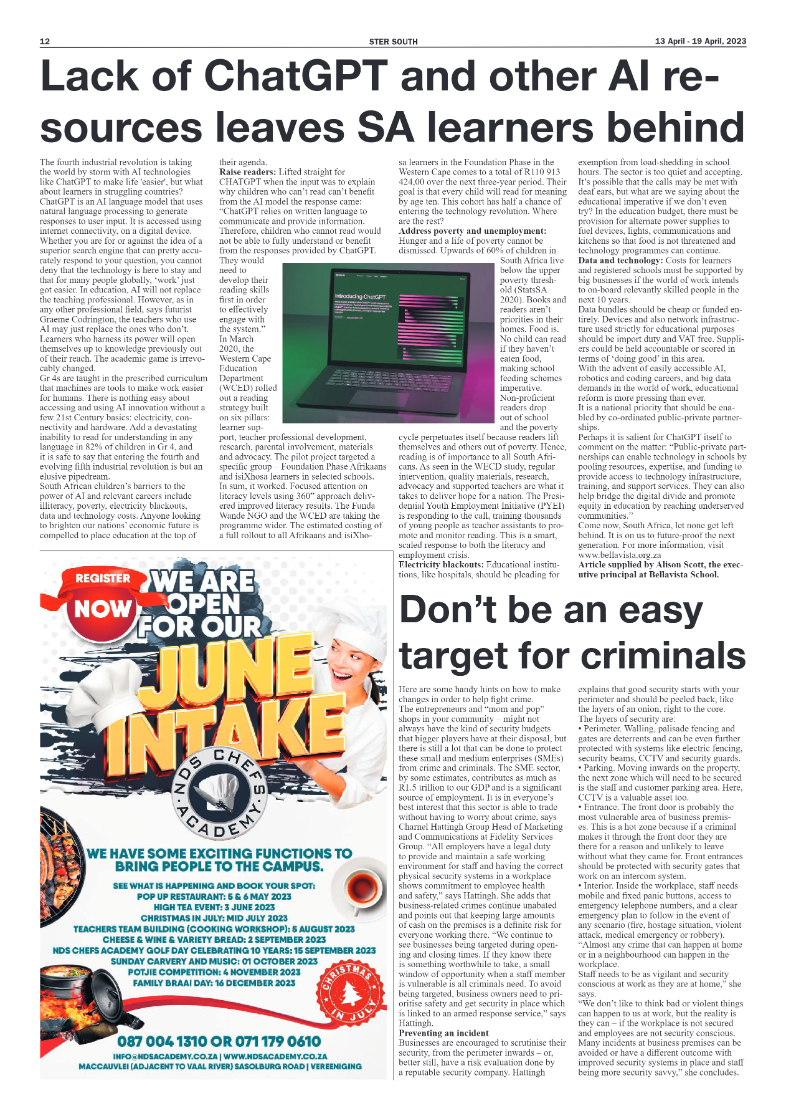 STER SOUTH 13 April – 19 April, 2023 page 12