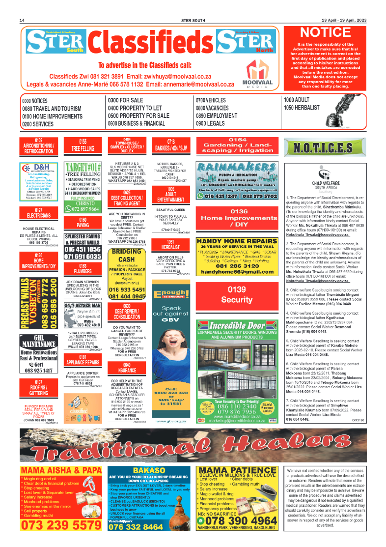 STER SOUTH 13 April – 19 April, 2023 page 14
