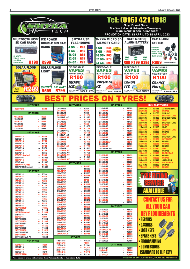 STER SOUTH 13 April – 19 April, 2023 page 2