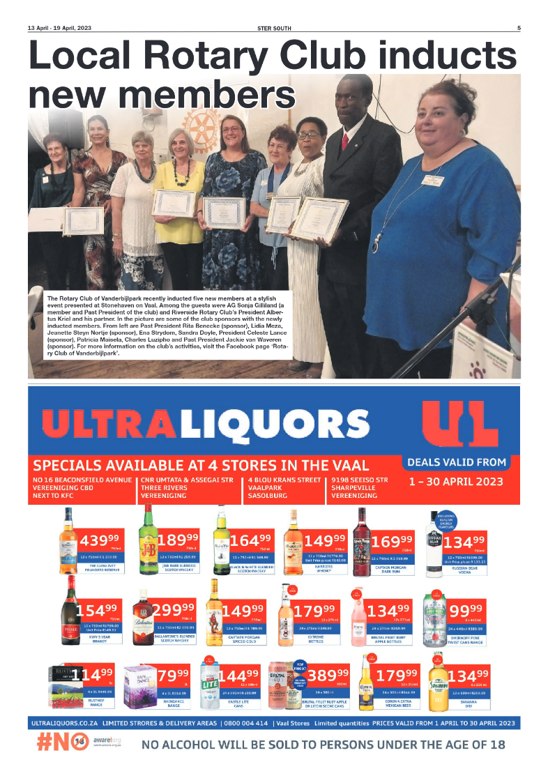 STER SOUTH 13 April – 19 April, 2023 page 5