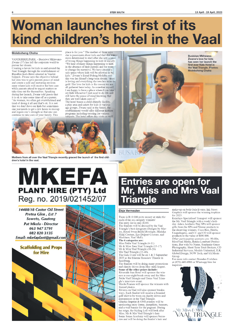 STER SOUTH 13 April – 19 April, 2023 page 6