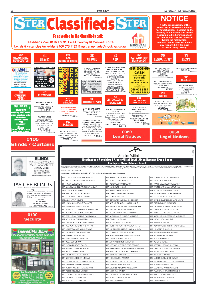 STER SOUTH 13 February – 19 February, 2024 page 10