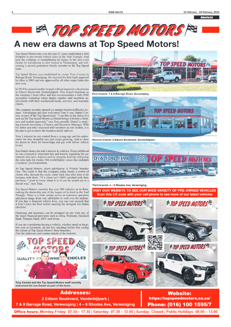 STER SOUTH 13 February – 19 February, 2024 page 4