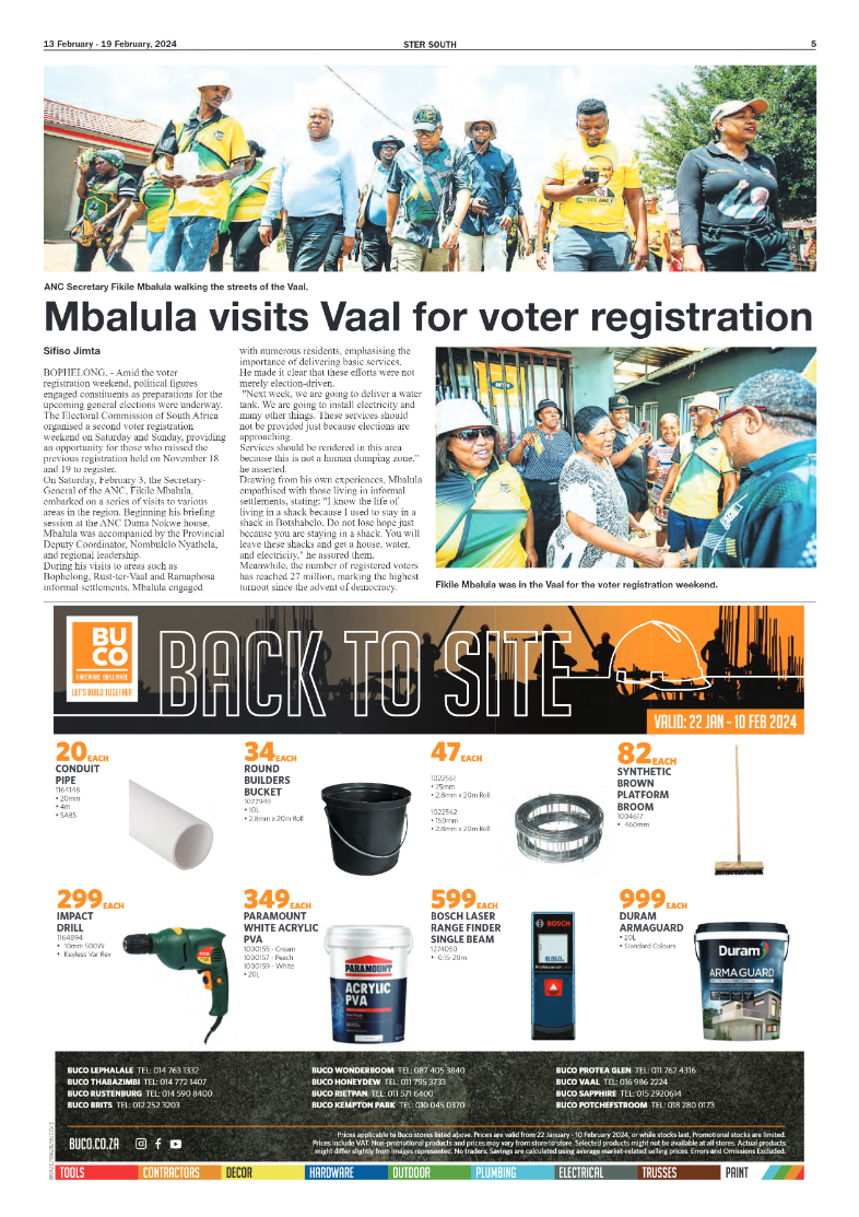STER SOUTH 13 February – 19 February, 2024 page 5