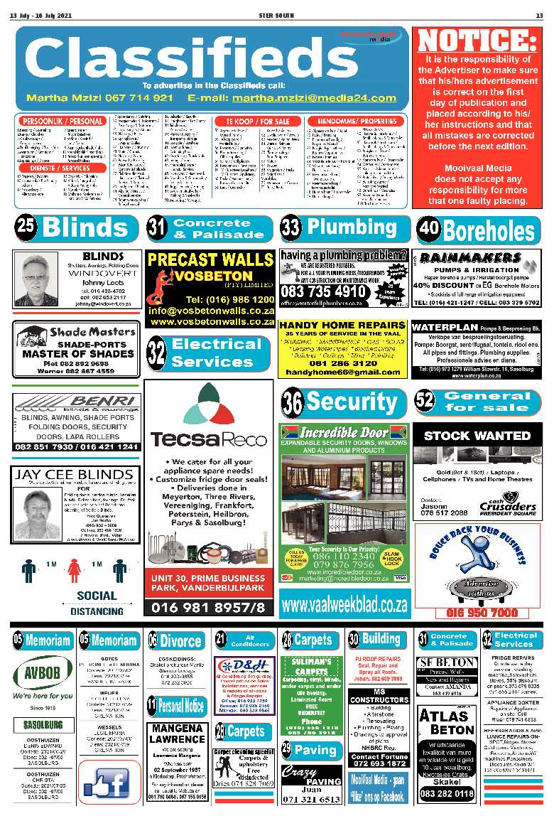 STER SOUTH 13 July – 16 July 2021 page 12