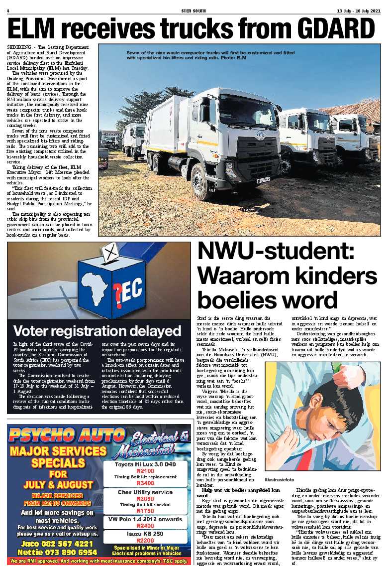 STER SOUTH 13 July – 16 July 2021 page 4