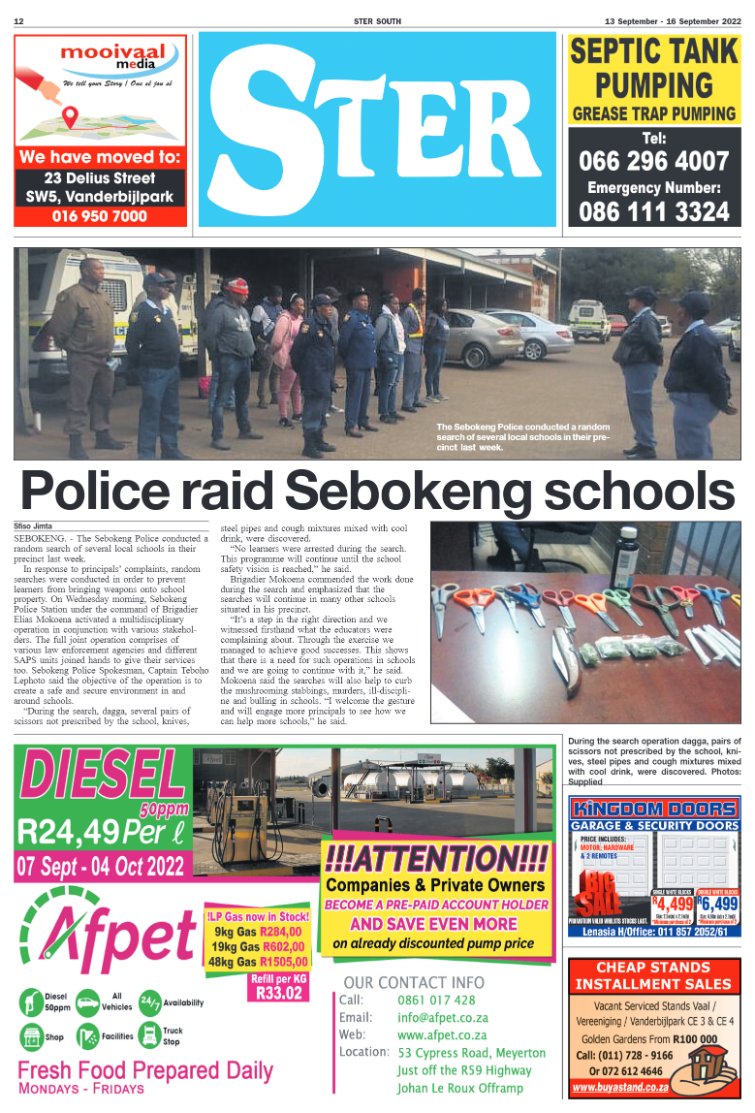 STER SOUTH 13 September – 16 September 2022 page 12