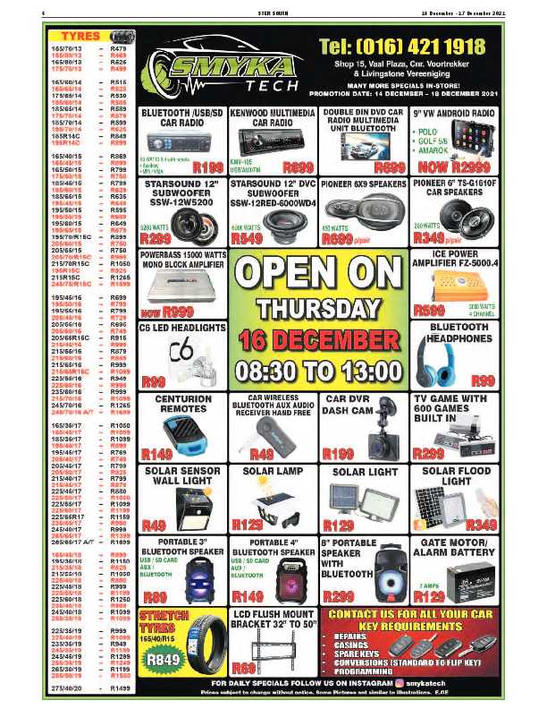 STER SOUTH 14 December – 17 December 2021 page 4
